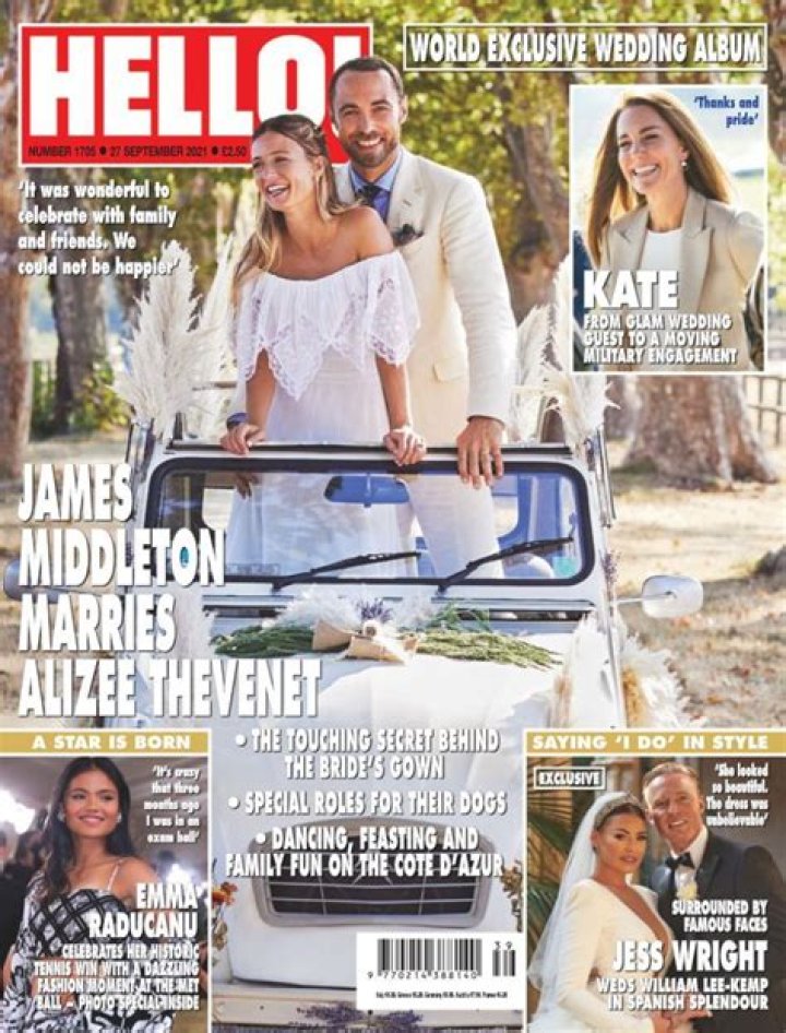 Alizee Thevenet wore Carole Middleton’s wedding gown for her French wedding