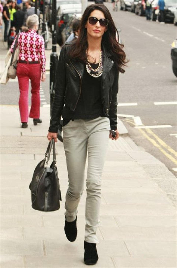 Amal Alamuddin’s London street style includes lace crop-tops: dated or cute?