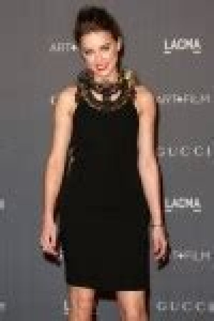 Amber Heard in little black Gucci at LACMA: lovely or OMG, awful necklace?