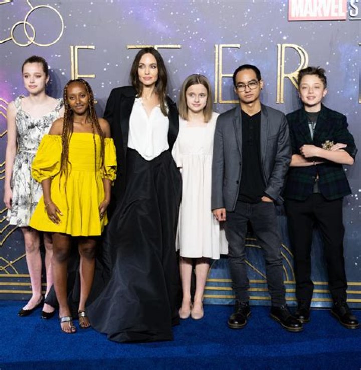 Angelina Jolie went Christmas shopping at the Grove with Knox, Vivienne & Shiloh