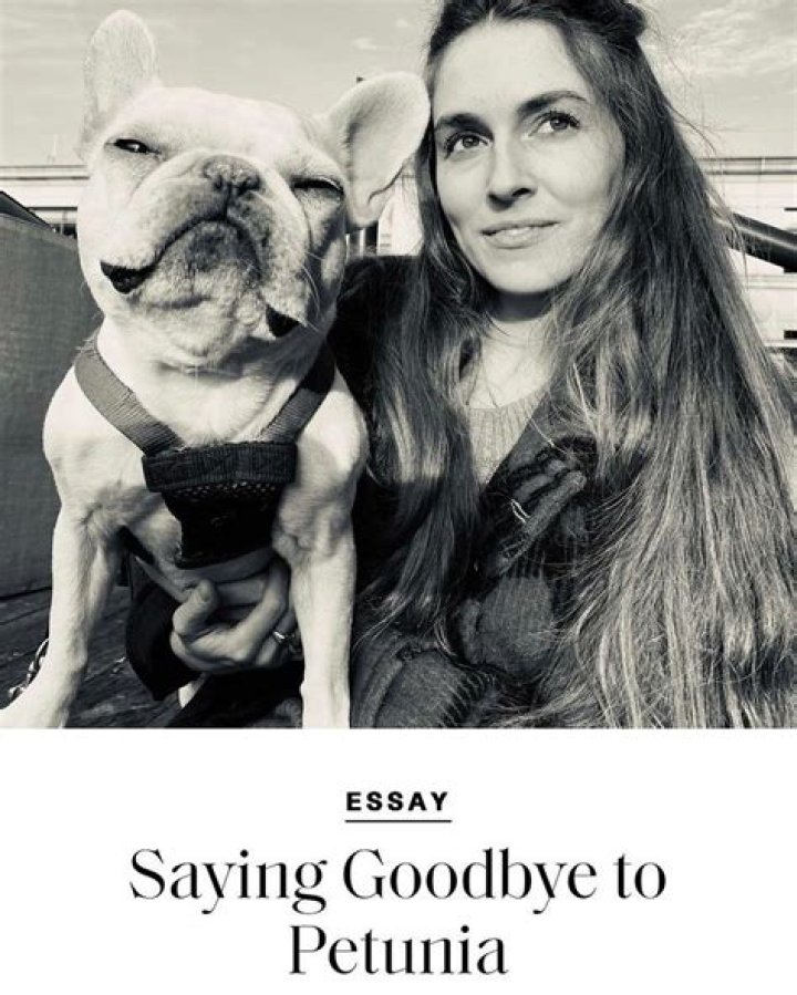 Anna Marie Tendler mourns the passing of her beloved dog Petunia