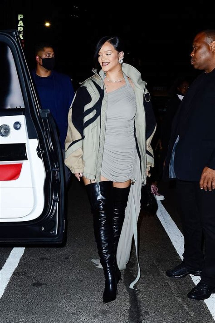 bitchy | Rihanna wears killer knee-high leather boots for a night out in NYC