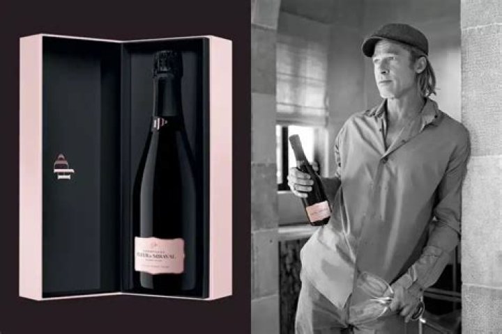 Brad Pitt spoke to People about Chateau Miraval’s new rosé Champagne