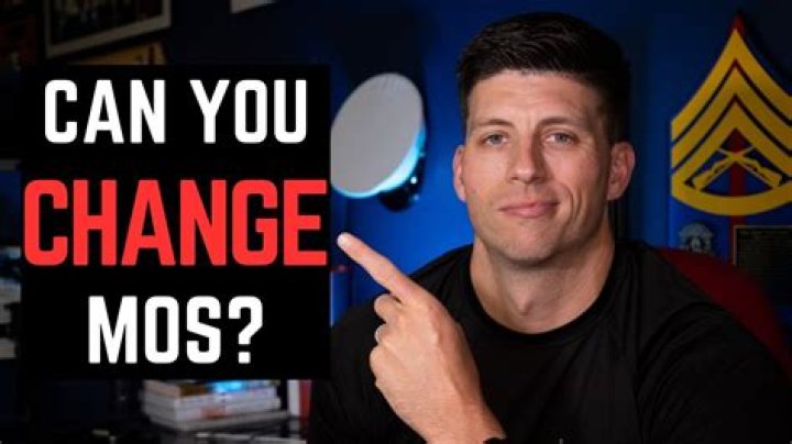 Can you change your MOS before your contract is up?