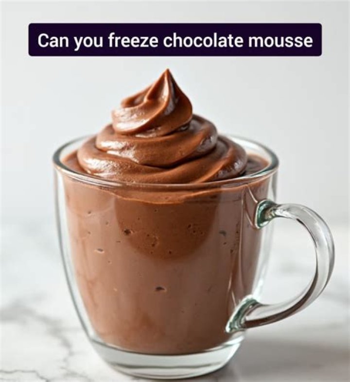 Can you freeze mousse?