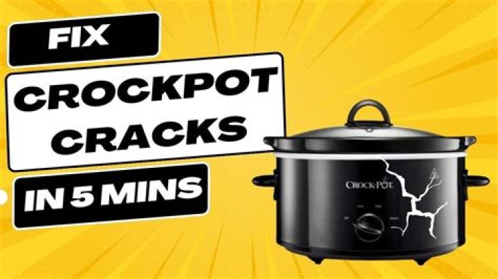 Can you repair a cracked crock pot?