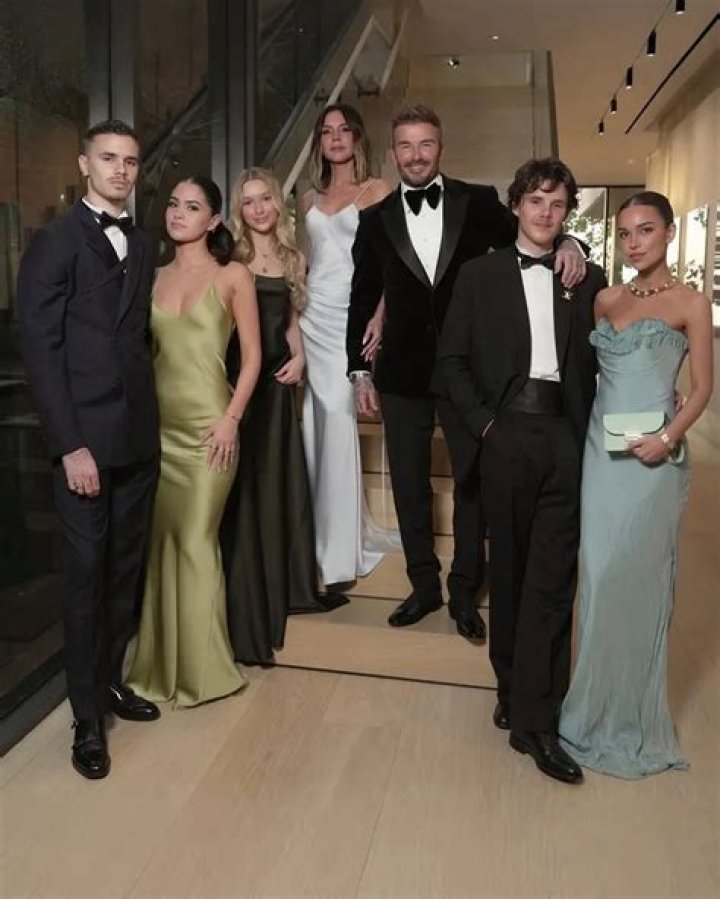 “David Beckham looked great at the ’99’ premiere with his Manchester buds” links