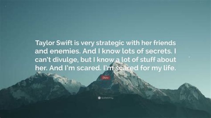 Diplo: ‘Taylor Swift is very strategic with her friends and enemies’