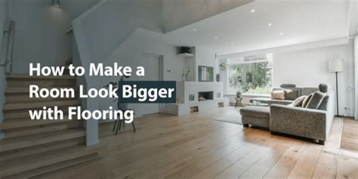 Do dark floors make a space look smaller?