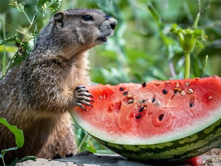 Do groundhogs like watermelon?