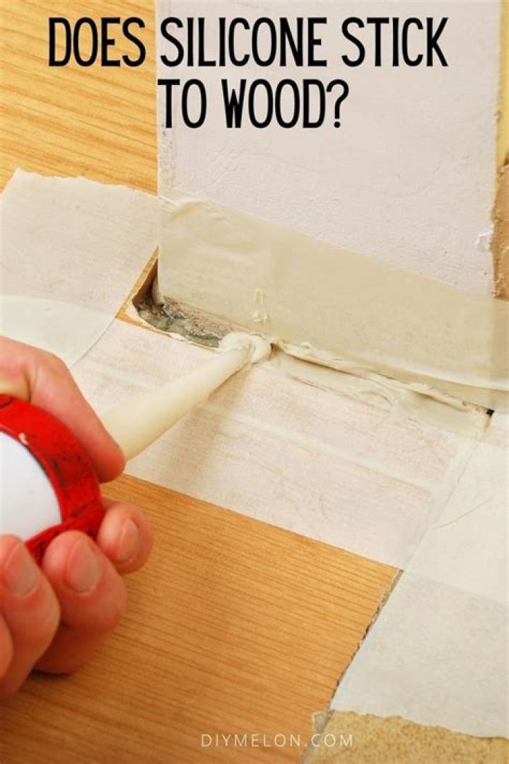 Does silicone stick to wet wood?