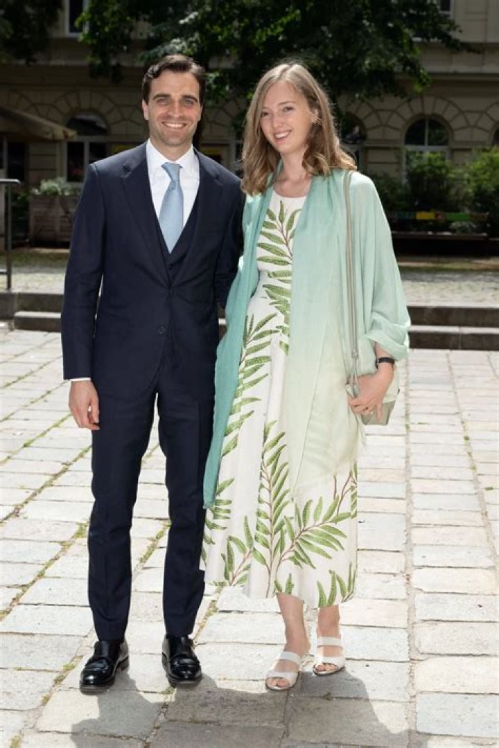 Eleonore Von Habsburg wore a chic Carolina Herrera for her Monaco civil wedding