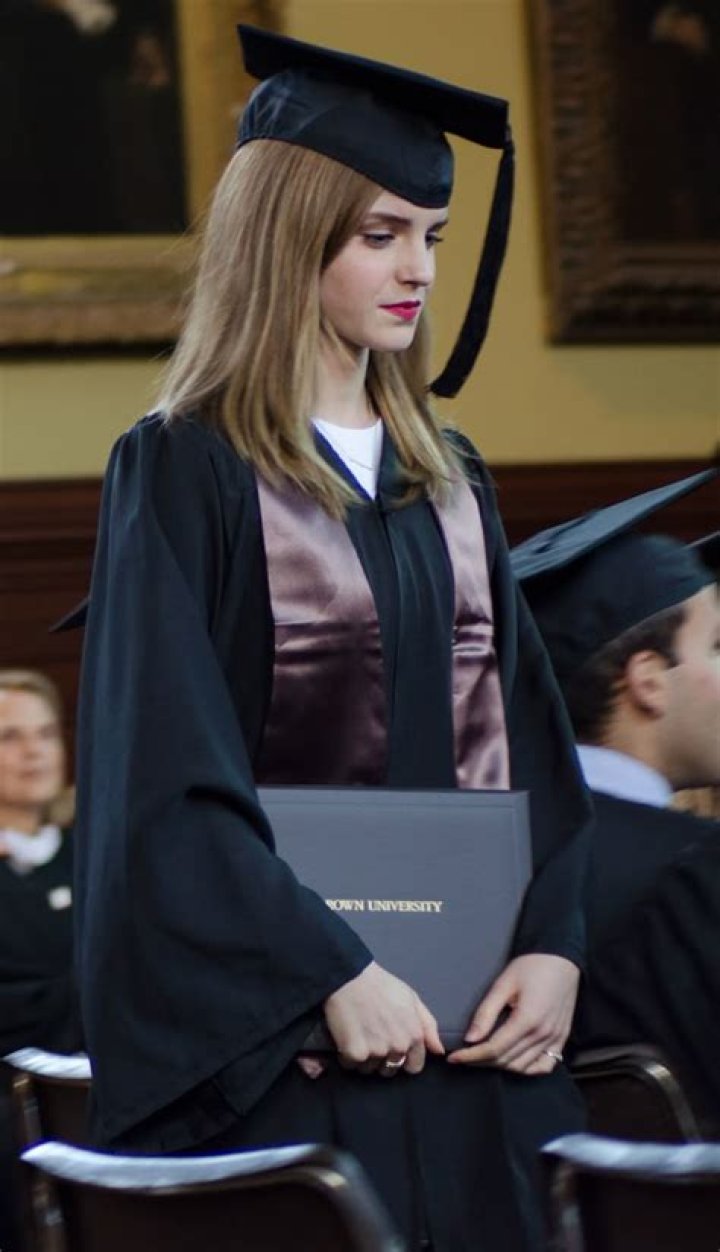Emma Watson graduated from Brown University with a degree in English lit