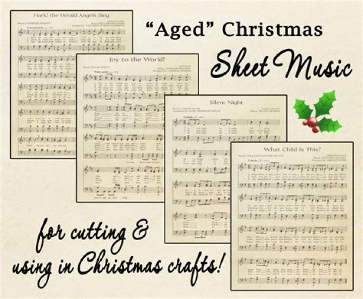 Free Printable “Aged” Music Sheets