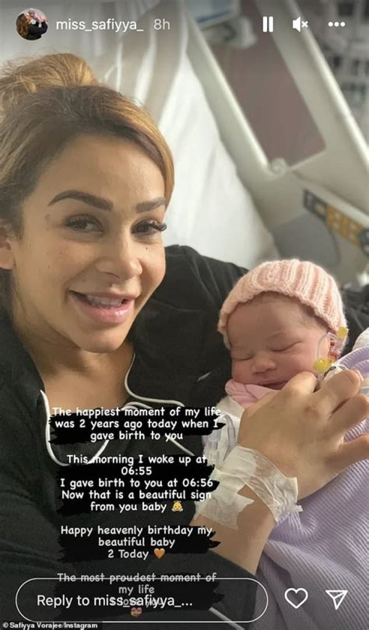 Heartbroken! Safiyya Vorajee and Ashley Cain’s Daughter Azaylia has only ‘few days to live!’