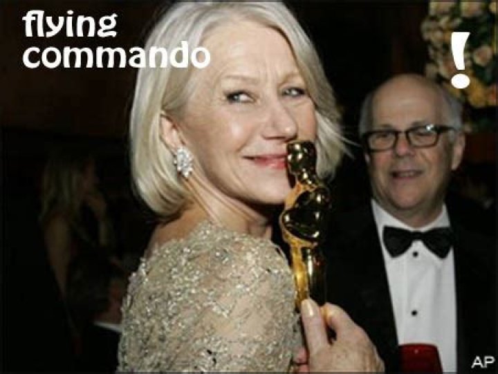 Helen Mirren Wore No Underwear at the Oscars