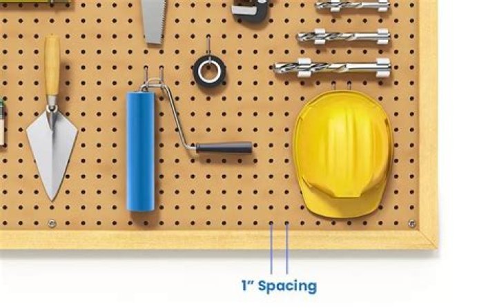 How big are the holes in pegboard?