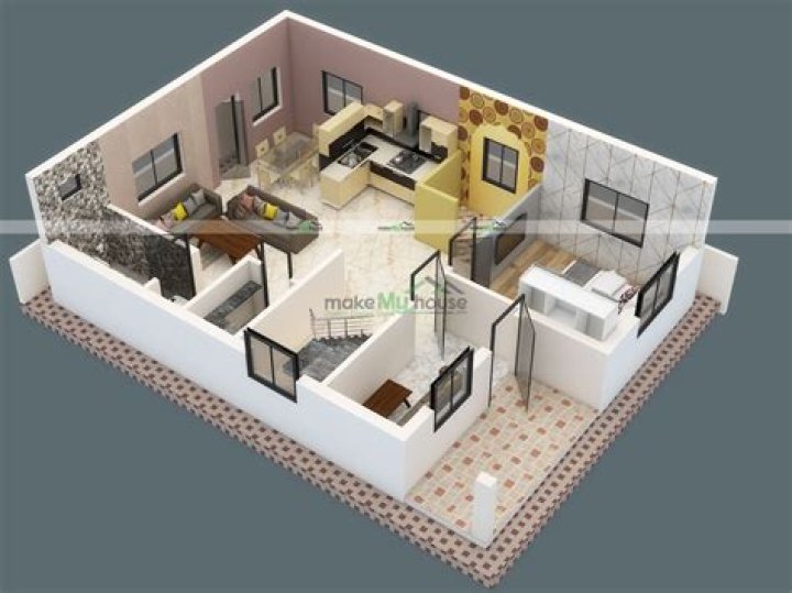 How big is a 1200 sq ft house?