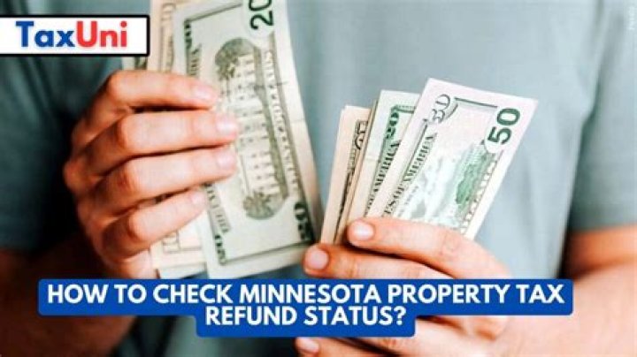 How do I check my MN property tax refund?