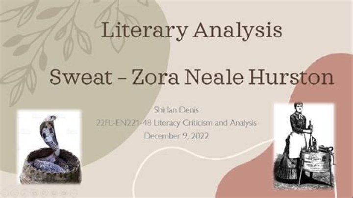 How do I cite sweat by Zora Neale Hurston?
