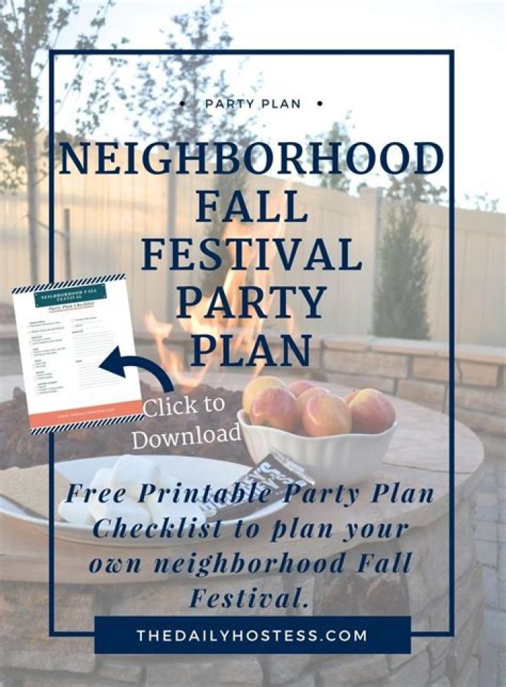How do I plan a neighborhood fall festival?