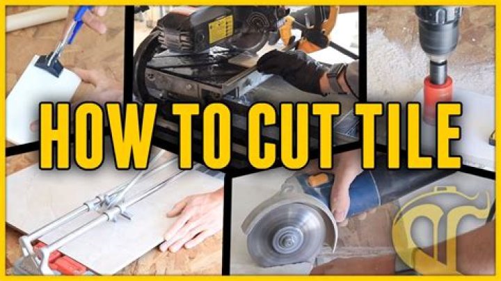 How do you cut tile without a cutter?