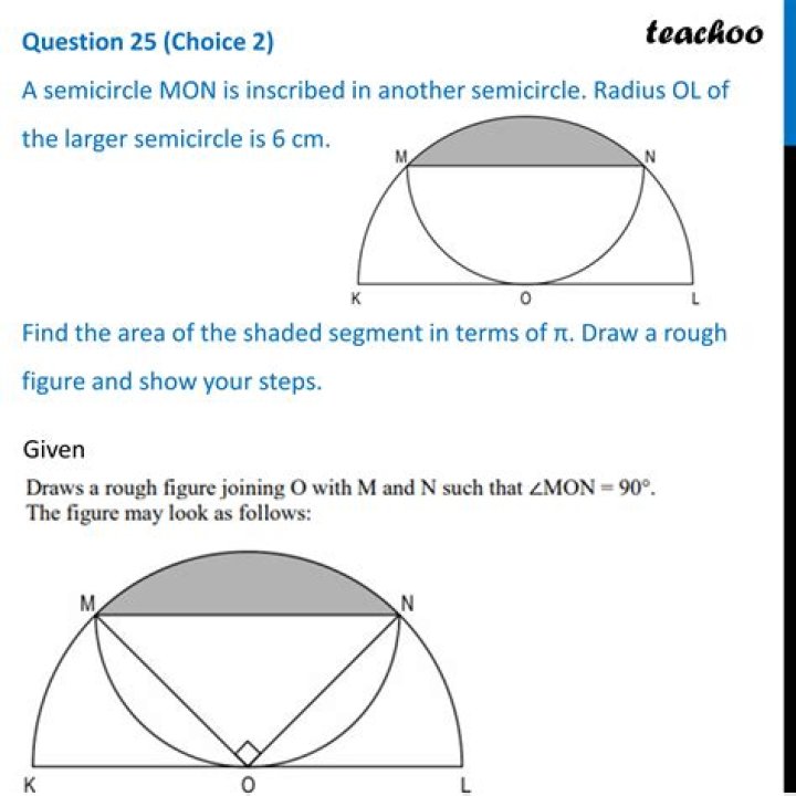 How do you find the cross section of a semicircle?