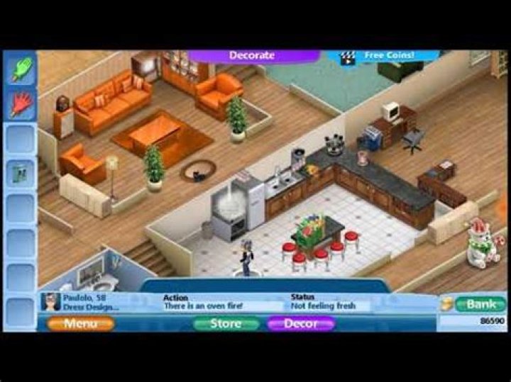 How do you fix an oven fire in virtual families?
