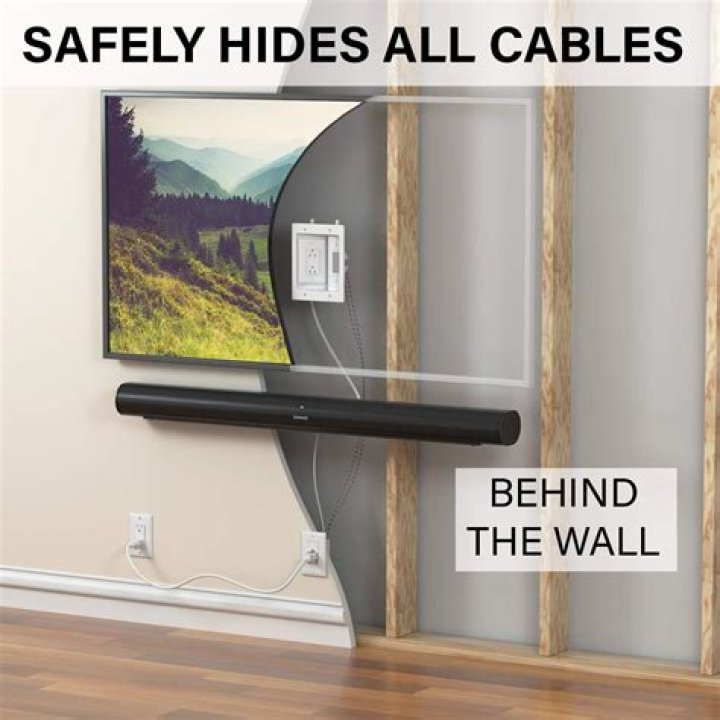 How do you hide cable box from wall mounted TV?