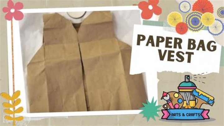 How do you make a brown paper bag vest?