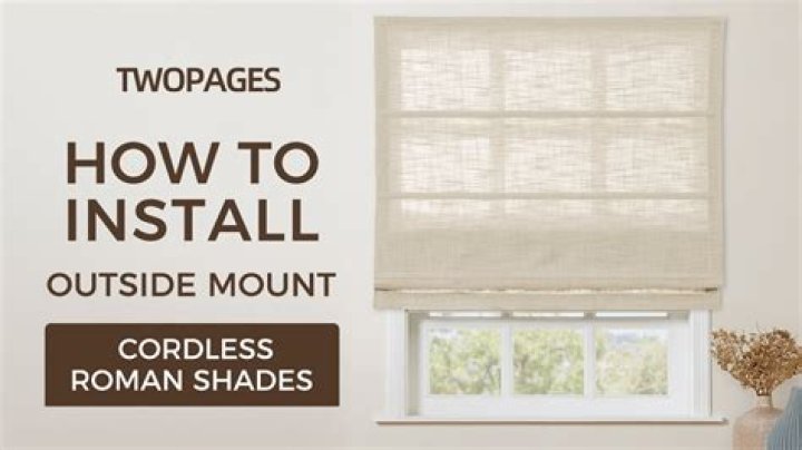 How do you make a tension rod out of Roman shades?