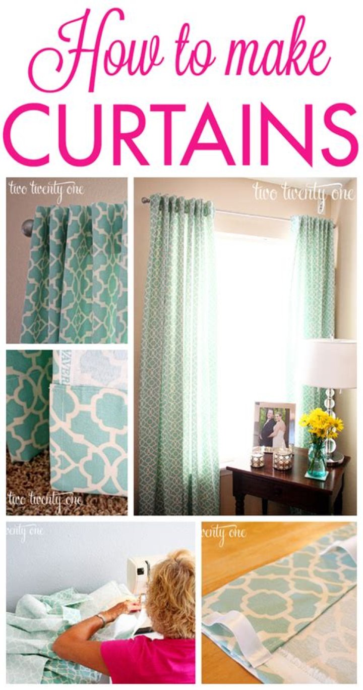 How do you make curtains out of bed sheets?