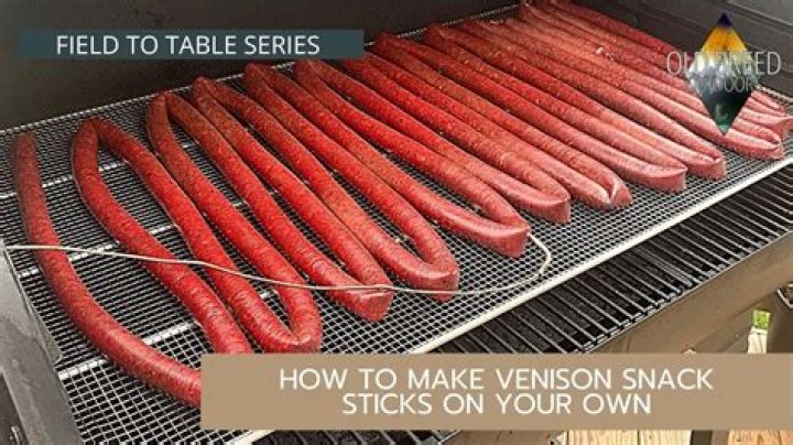 How do you make venison snack sticks in the oven?