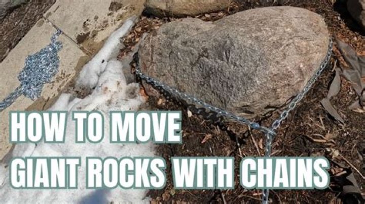 How do you move a large rock by hand?