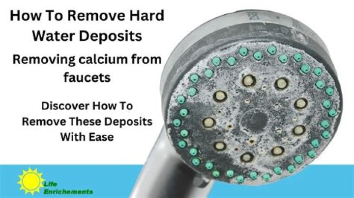 How do you remove calcium deposits from a bucket?