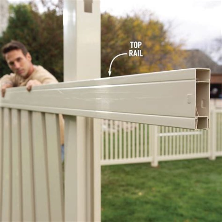 How do you repair a vinyl fence?