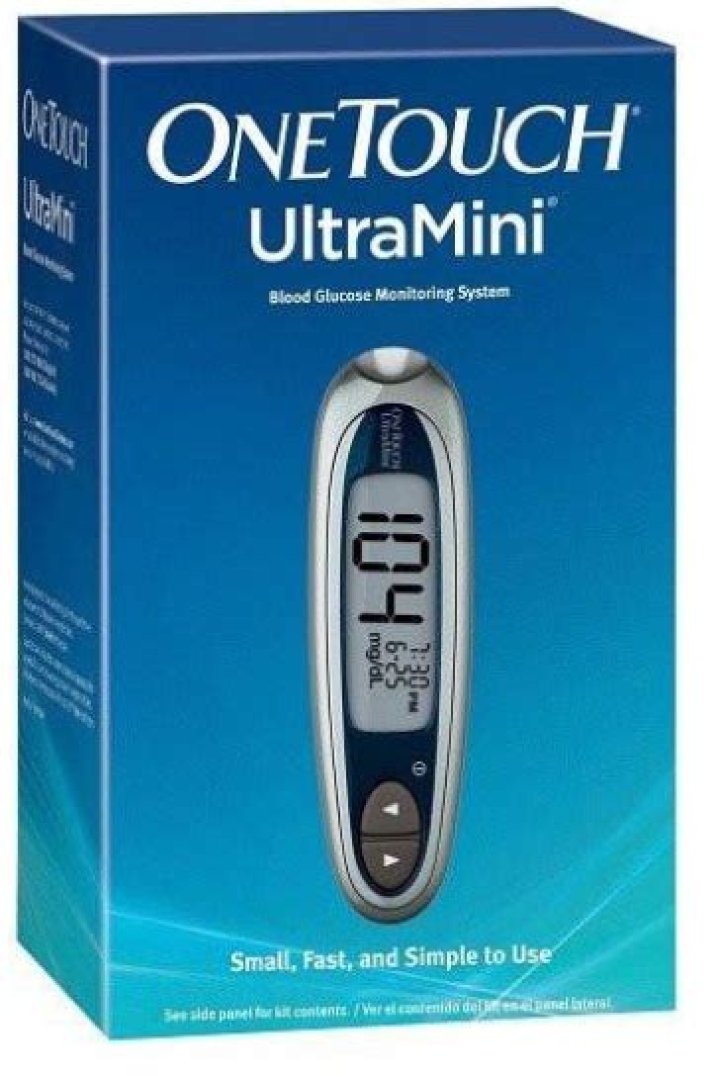 How do you reset a One Touch Ultra Mini meter?