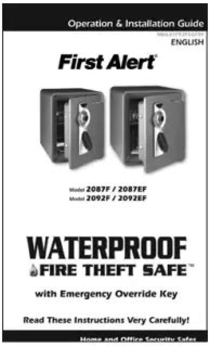 How do you reset the code on a First Alert Safe?