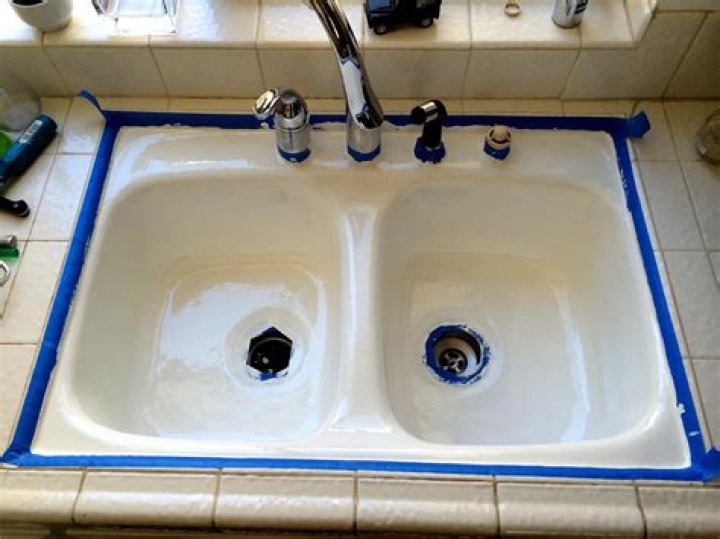 How do you resurface a plastic sink?