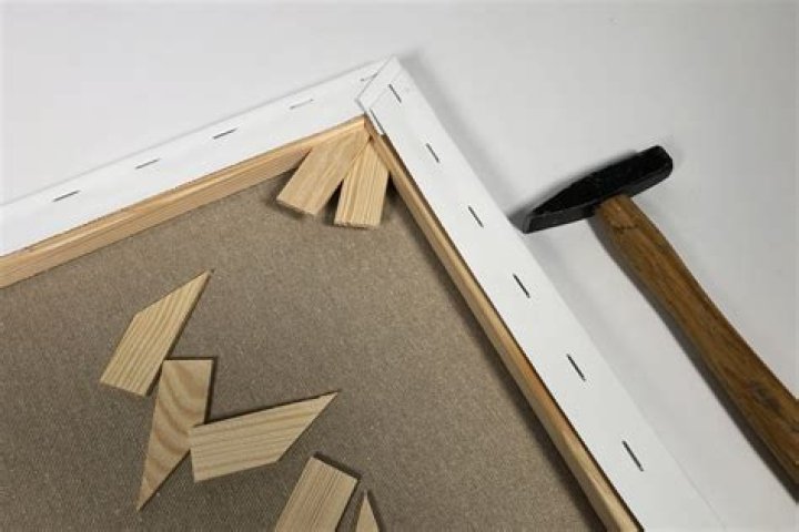 How do you tighten a canvas painting?