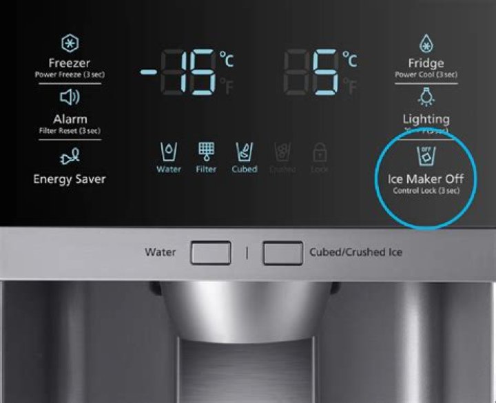 How do you turn off the ice maker on a Whirlpool refrigerator?