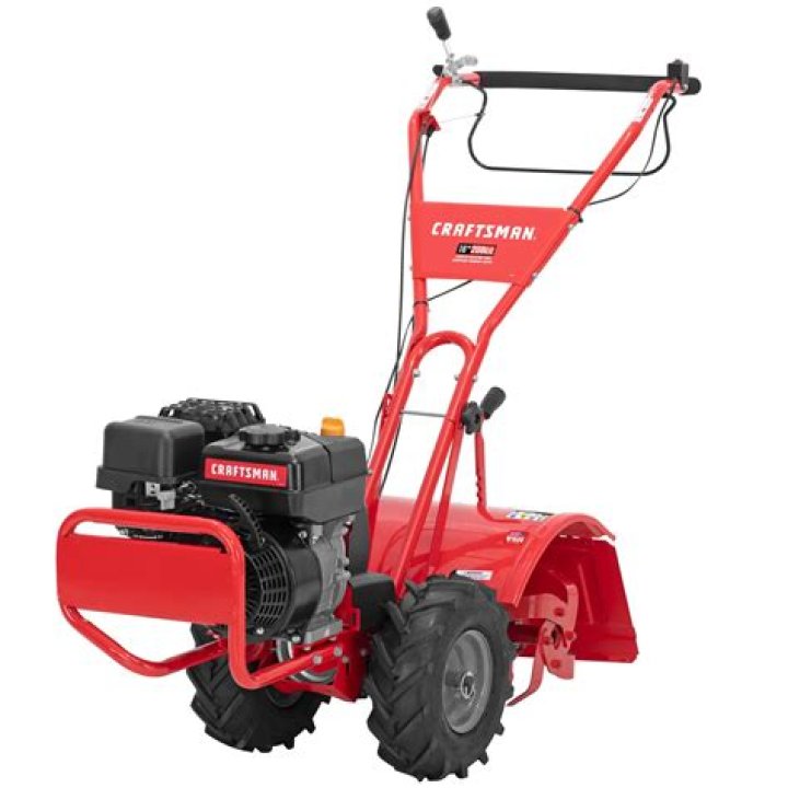How do you use a rear tine tiller?
