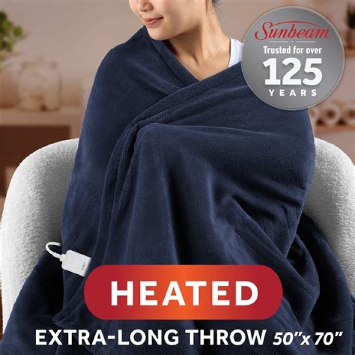 How do you use a Sunbeam heated throw?