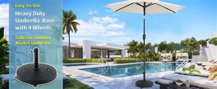 How heavy should patio umbrella base be?