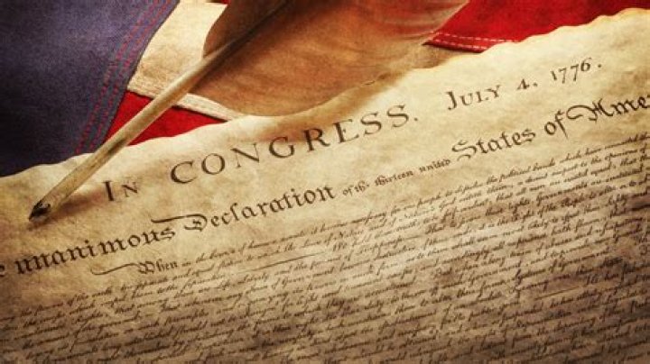 How is ethos used in the Declaration of Independence?