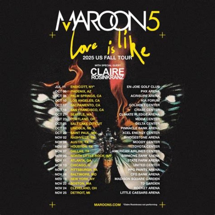How long do Maroon 5 concerts usually last?