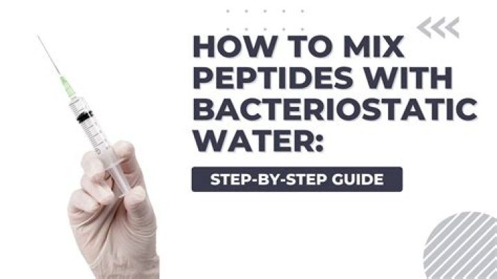 How much bacteriostatic water do you mix with peptides?