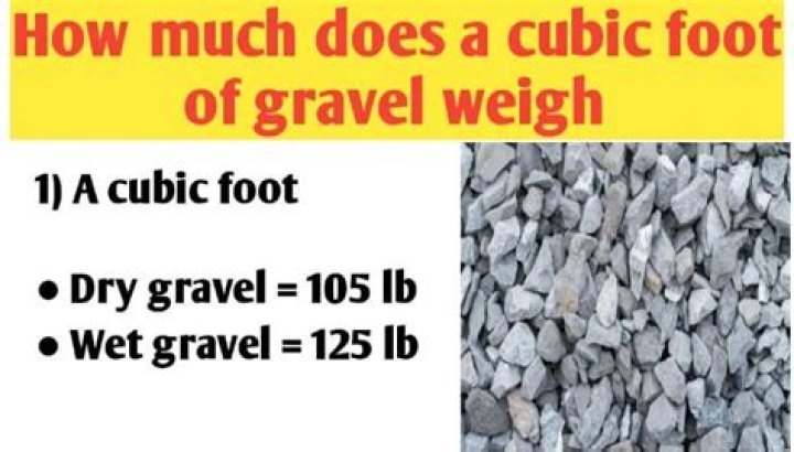 How much does 1 cubic foot of pea gravel weigh?