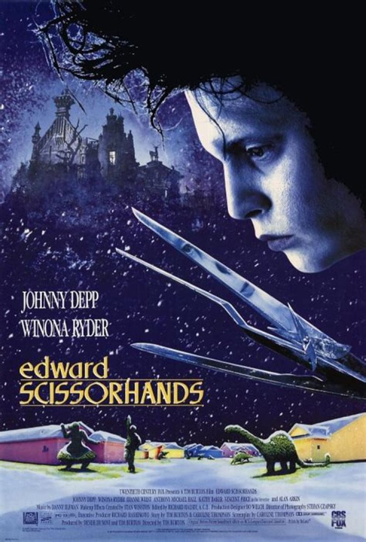 How old was Johnny Depp in the movie Edward Scissorhands?