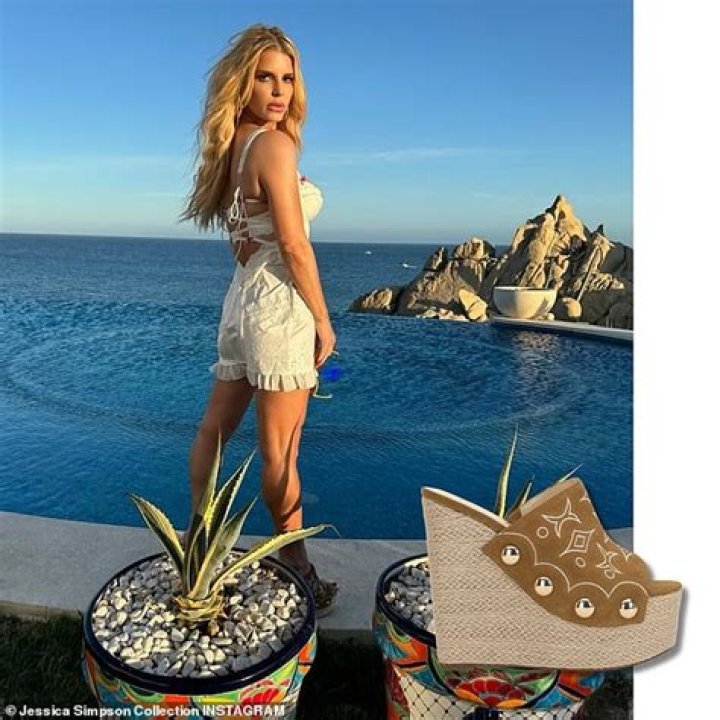 Jessica Simpson in a see through top